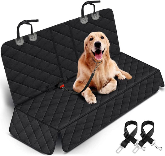 Ultimate Dog Car Seat Cover - Waterproof, Non-Slip Back Seat Protector for Dogs & Kids - Fits Most Cars, Trucks, and SUVs in Sleek Black